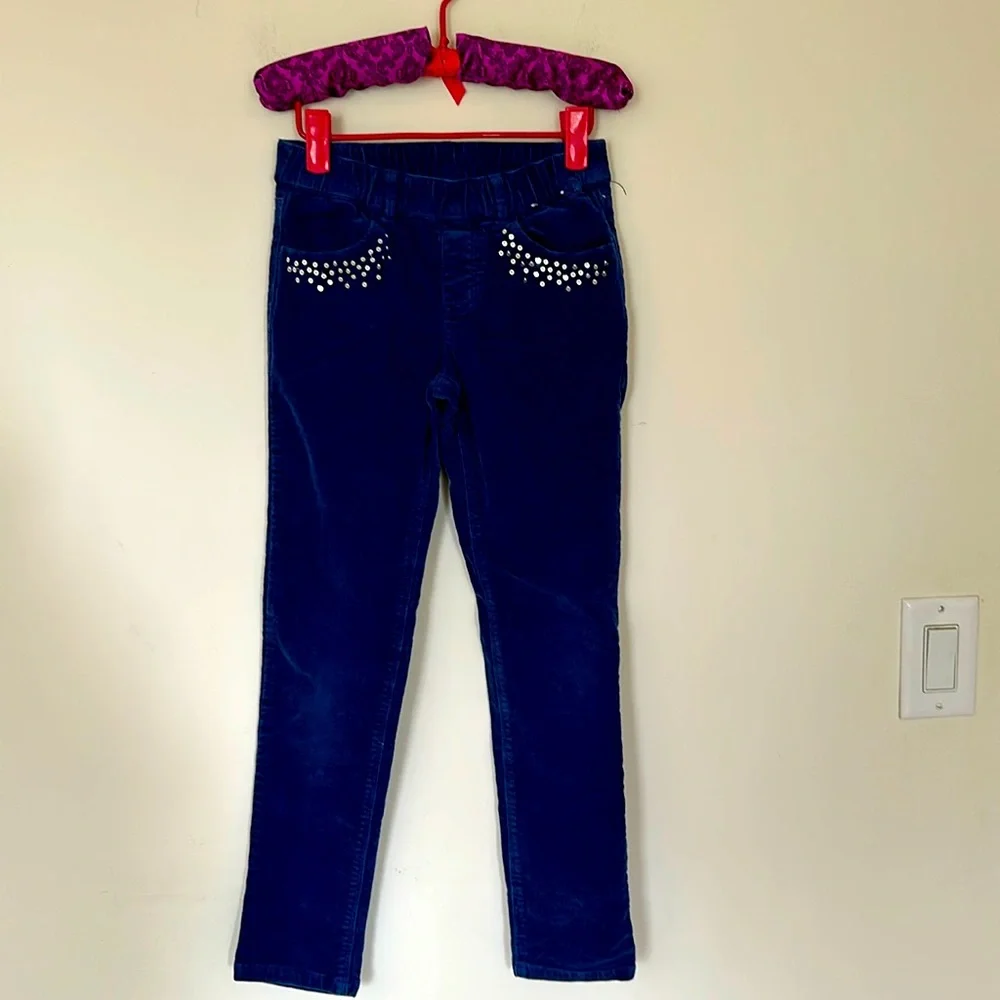 Gymboree Girl's Purple Blue Corduroy Pull on Pants size 8
